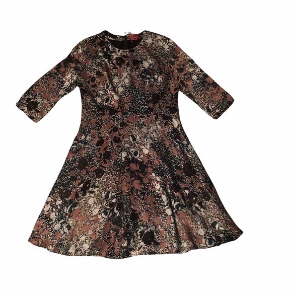 Hugo Hugo boss lux silk flared floral dress